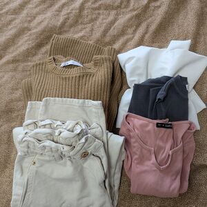 Zara Women's Tan Sweater